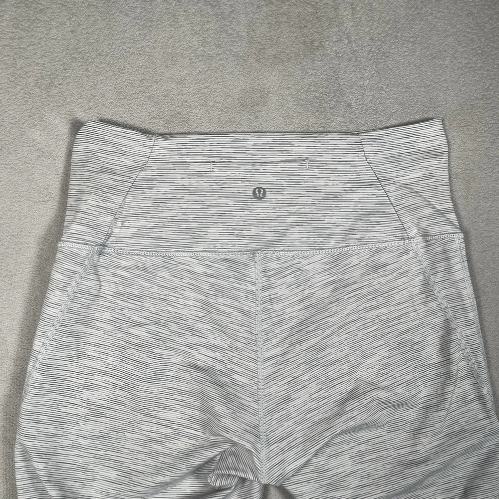 Lululemon Wunder Under Mesh High Rise Tight Leggings 10 Gray W5BK4S